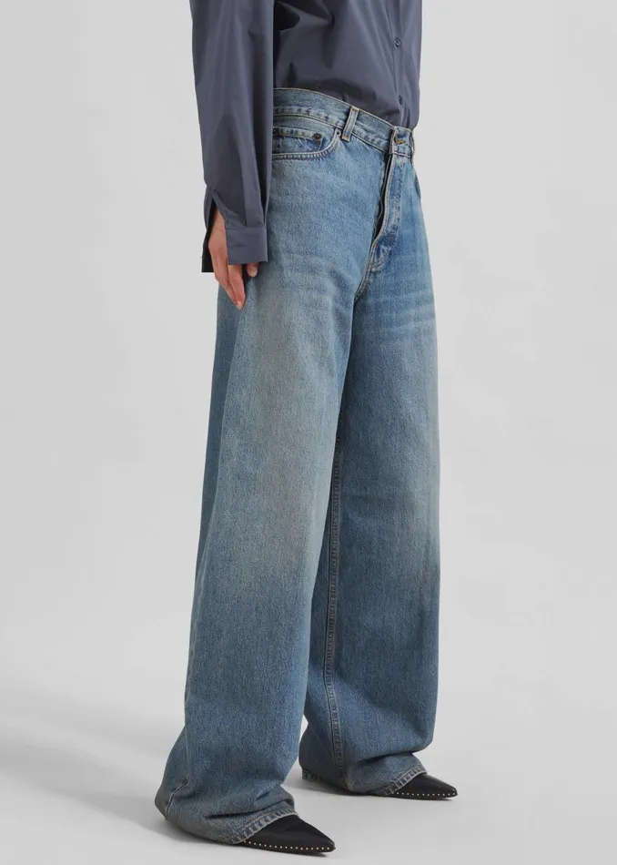 Women Haikure Bethany Jeans 8211 Oil Blue The Frankie Shop Bottoms