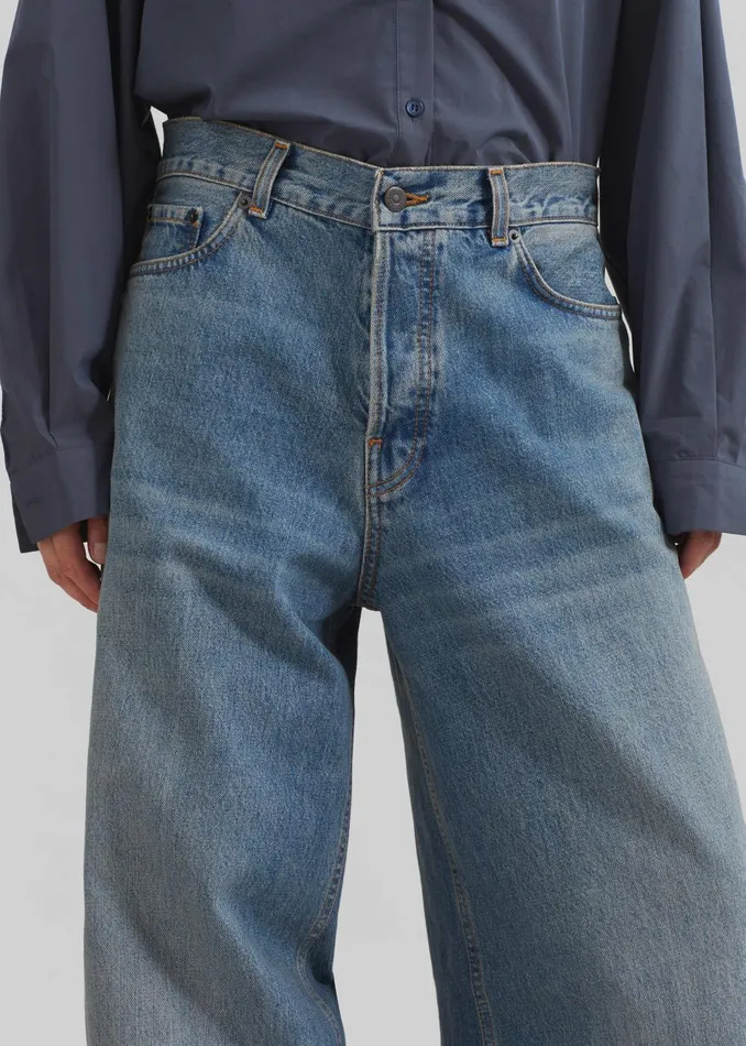 Women Haikure Bethany Jeans 8211 Oil Blue The Frankie Shop Bottoms