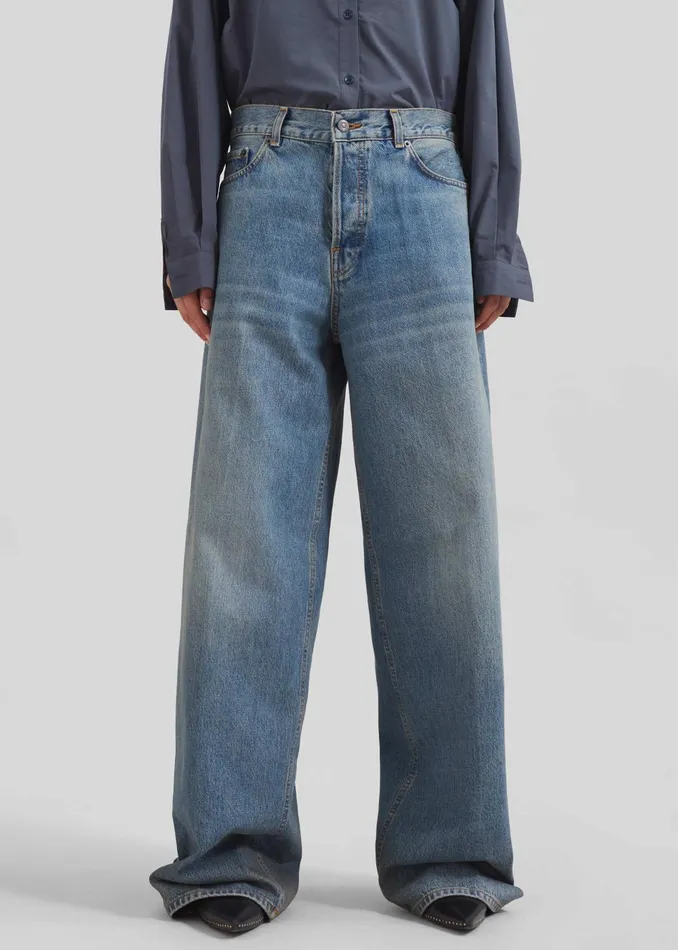Women Haikure Bethany Jeans 8211 Oil Blue The Frankie Shop Bottoms