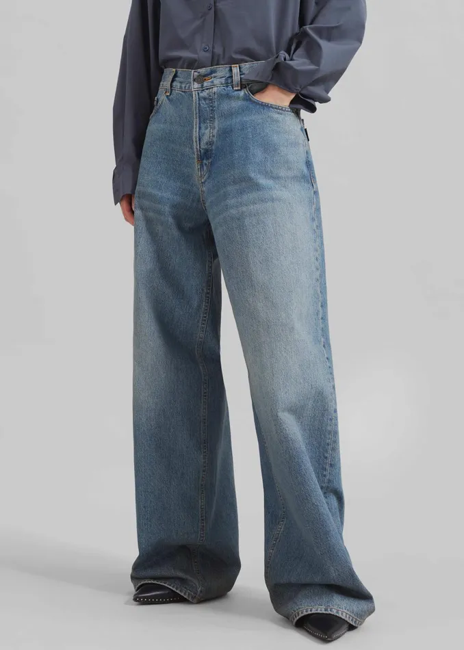 Women Haikure Bethany Jeans 8211 Oil Blue The Frankie Shop Bottoms