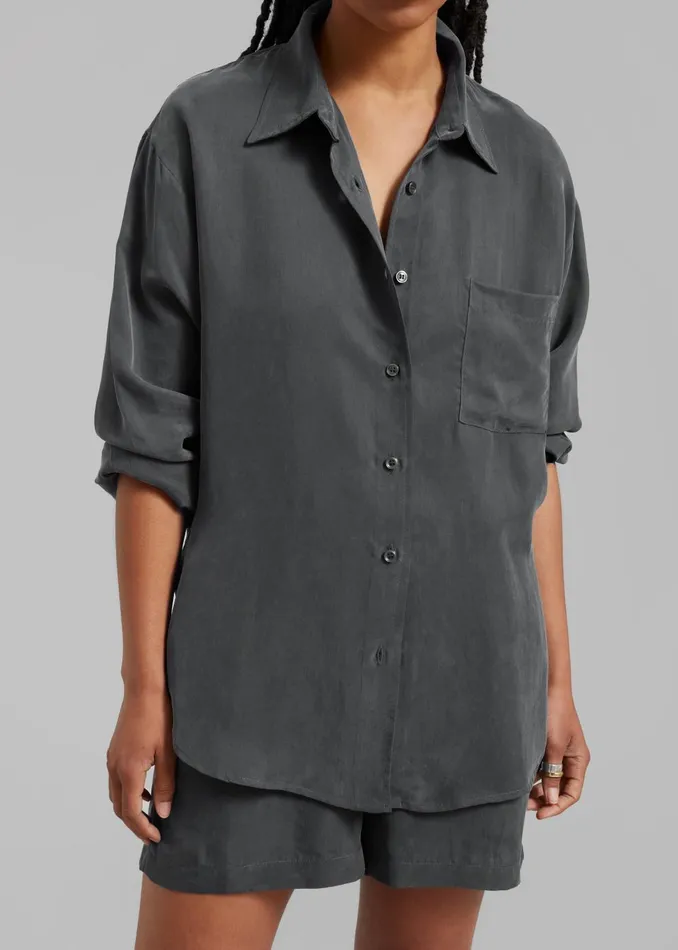 Women Haneul Shirt 8211 Charcoal The Frankie Shop Tops