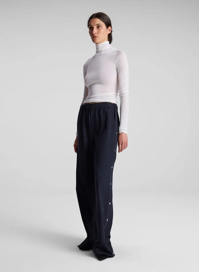 Women Hayes Fine Merino Turtleneck Top White ALC Tops