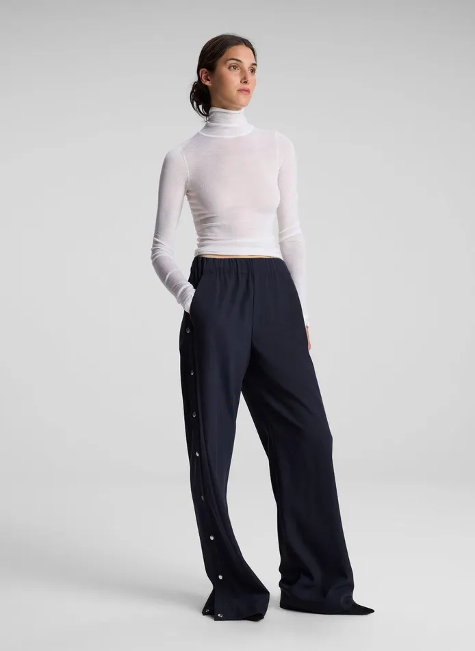Women Hayes Fine Merino Turtleneck Top White ALC Tops