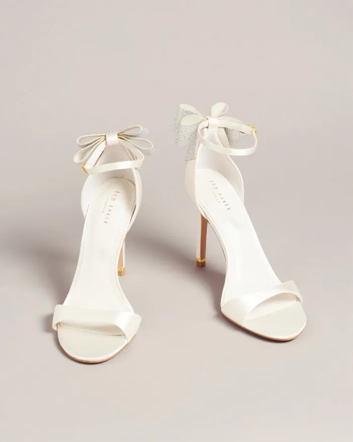Women HEMARY 8211 Satin Crystal Bow Back Sandals Ivory Ted Baker Trainers Women HEMARY 8211 Satin Crystal Bow Back Sandals Ivory Ted Baker Trainers
