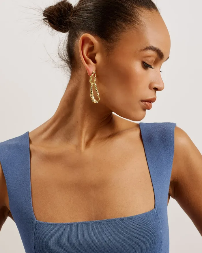 Women IMOJENN 8211 Knitted Sleeveless Bodycon Mini Dress Blue Ted Baker Dresses Women IMOJENN 8211 Knitted Sleeveless Bodycon Mini Dress Blue Ted Baker Dresses