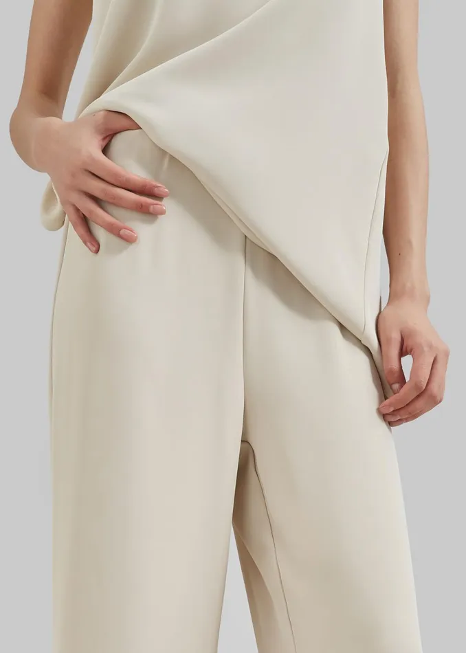 Women Imre Trousers 8211 Beige The Frankie Shop Bottoms