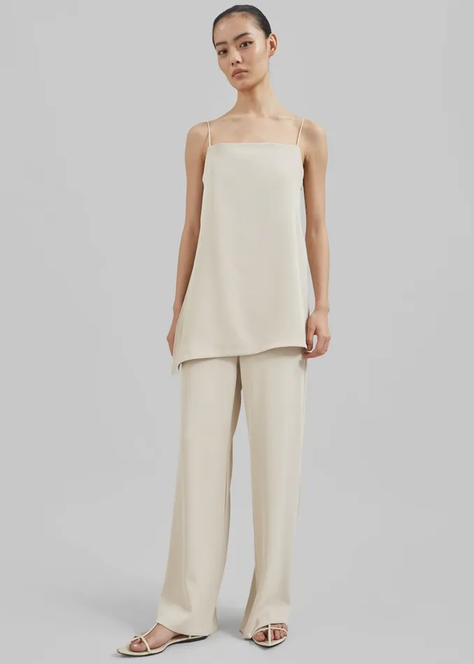 Women Imre Trousers 8211 Beige The Frankie Shop Bottoms
