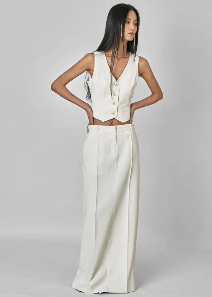 Women Indio Maxi Skirt 8211 Off White The Frankie Shop Bottoms