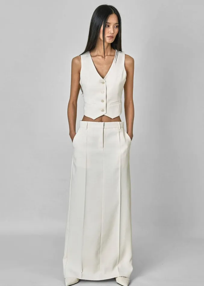 Women Indio Maxi Skirt 8211 Off White The Frankie Shop Bottoms