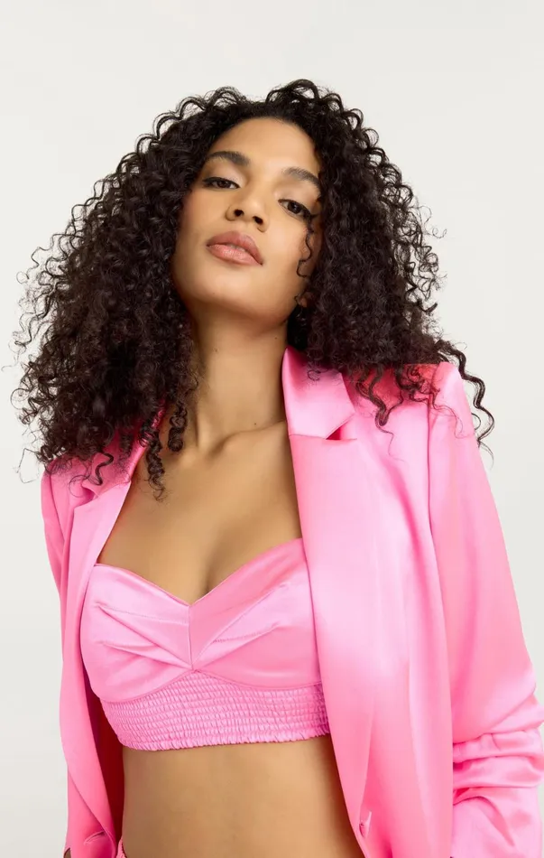 Women Jackets Cinq Sept Satin Kylie Blazer Electric Pink
