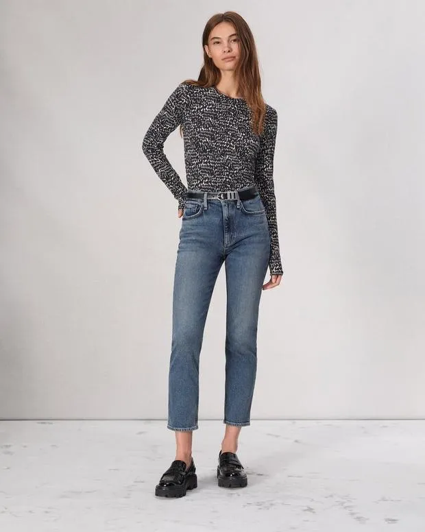 Women Jeans Rag and Bone Flexi Wren Ankle Slim Jean Flexi Smooth and Sculpt Denim Sadie