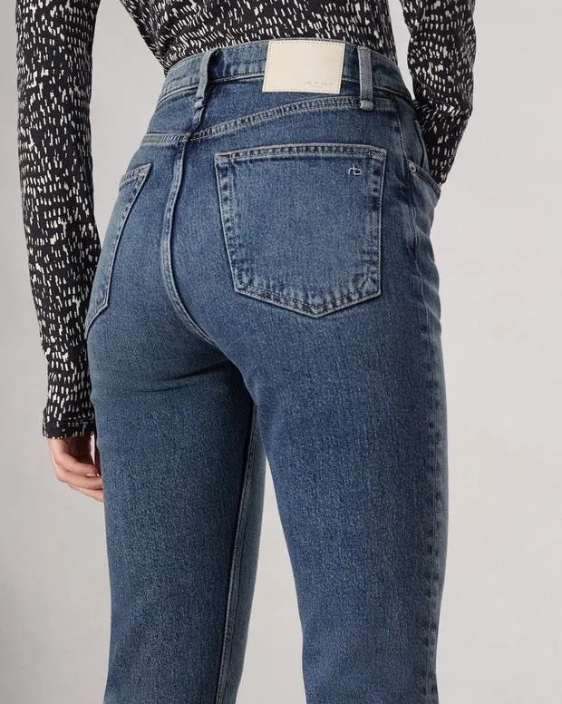 Women Jeans Rag and Bone Flexi Wren Ankle Slim Jean Flexi Smooth and Sculpt Denim Sadie