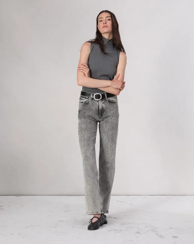 Women Jeans Rag and Bone Harlow Straight Jean Vintage Stretch Denim Hudson