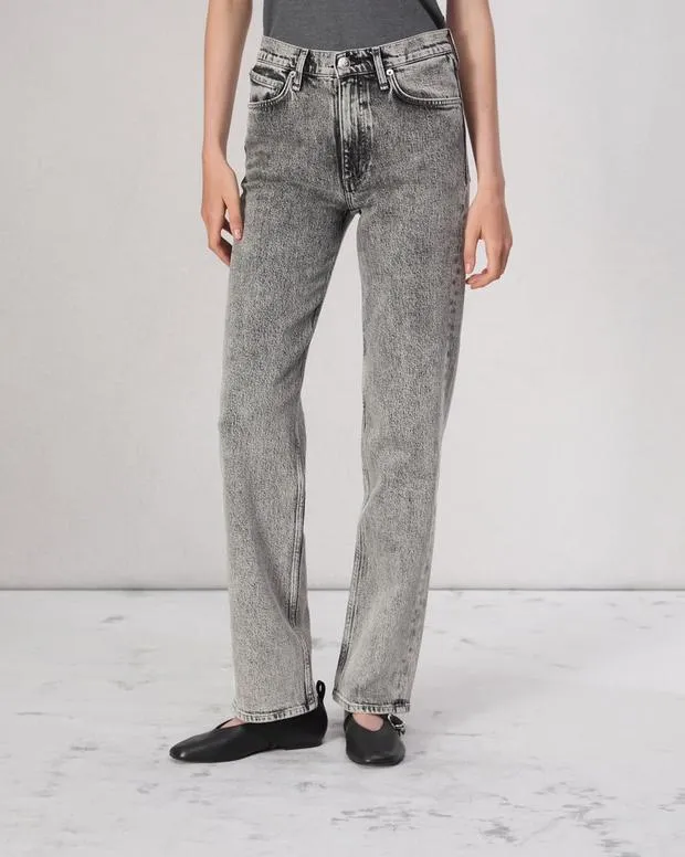 Women Jeans Rag and Bone Harlow Straight Jean Vintage Stretch Denim Hudson