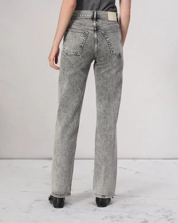 Women Jeans Rag and Bone Harlow Straight Jean Vintage Stretch Denim Hudson