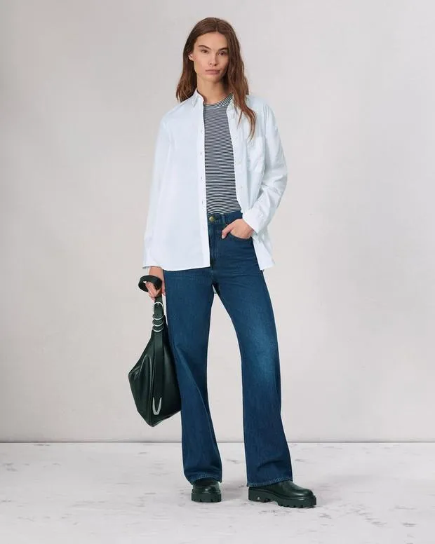 Women Jeans Rag and Bone Logan WideLeg Jean Rigid Denim Annalise