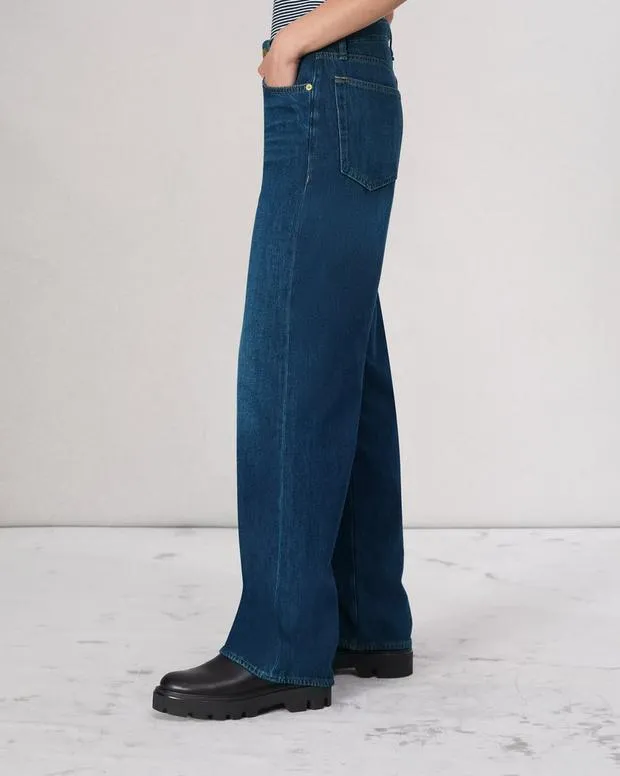 Women Jeans Rag and Bone Logan WideLeg Jean Rigid Denim Annalise