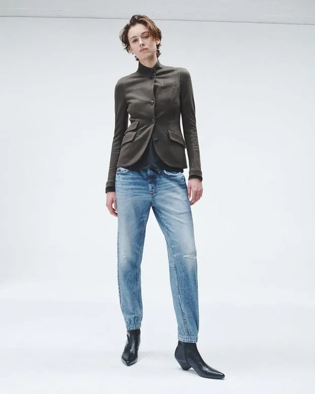 Women Jeans Rag and Bone Miramar Terry Jogger Pant Cotton Terry Lynn