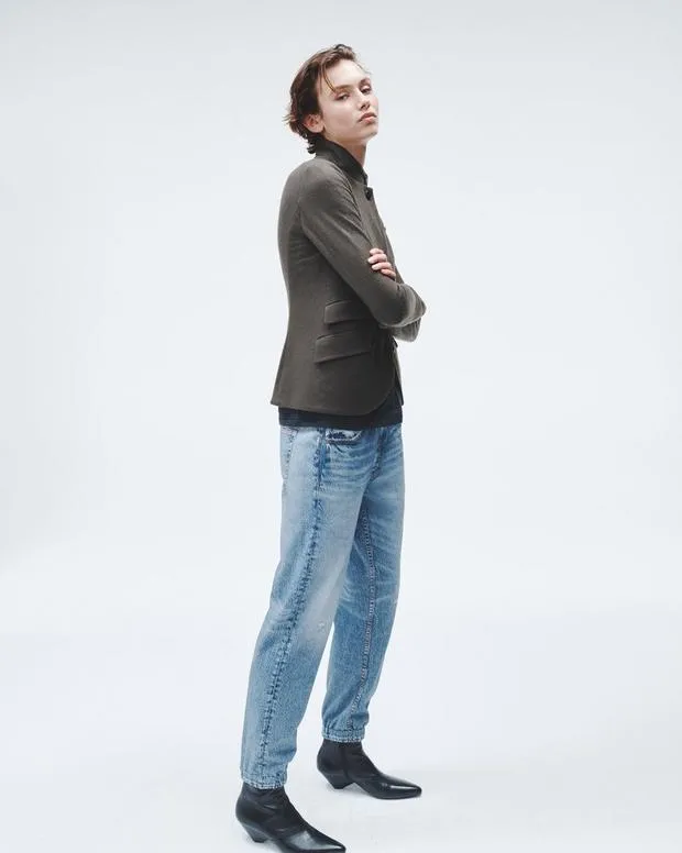Women Jeans Rag and Bone Miramar Terry Jogger Pant Cotton Terry Lynn