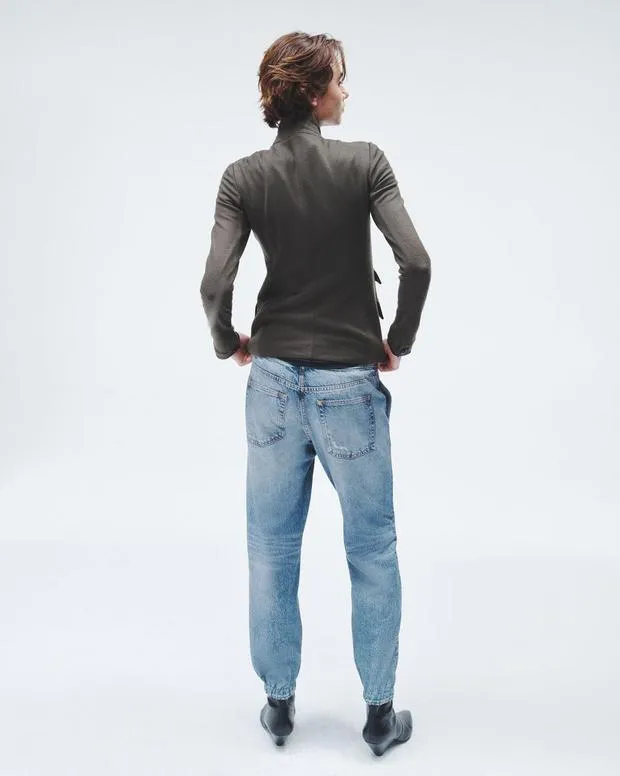 Women Jeans Rag and Bone Miramar Terry Jogger Pant Cotton Terry Lynn