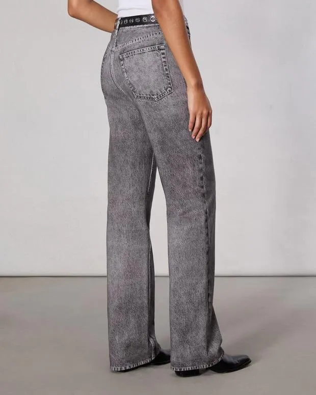 Women Jeans Rag and Bone Miramar Terry Shea Pant Cotton Terry Raven