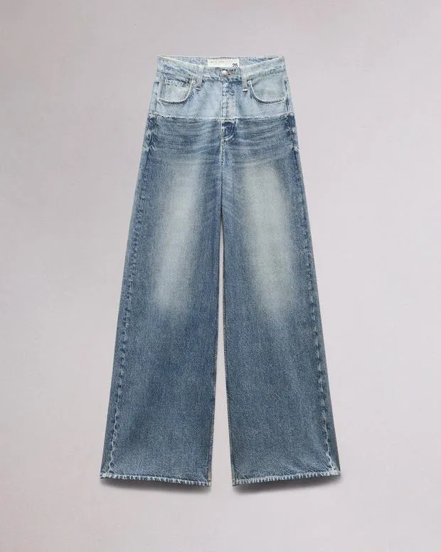 Women Jeans Rag and Bone Miramar Terry Sofie WideLeg Pant Cotton Terry Antonia