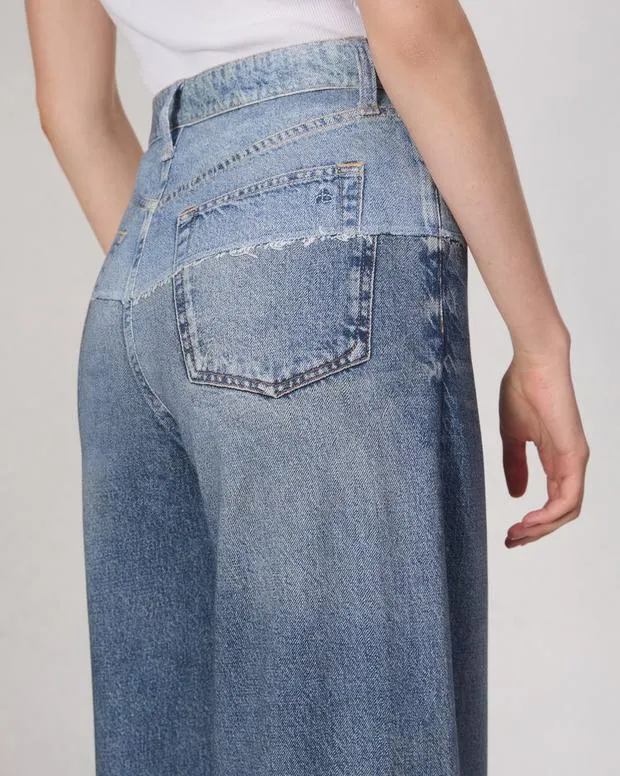 Women Jeans Rag and Bone Miramar Terry Sofie WideLeg Pant Cotton Terry Antonia
