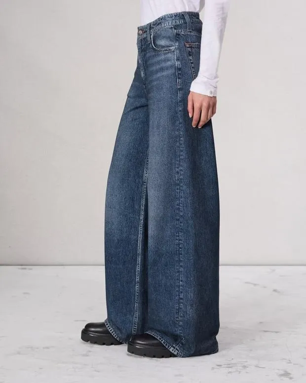 Women Jeans Rag and Bone Miramar Terry Sofie WideLeg Pant Cotton Terry Kimber