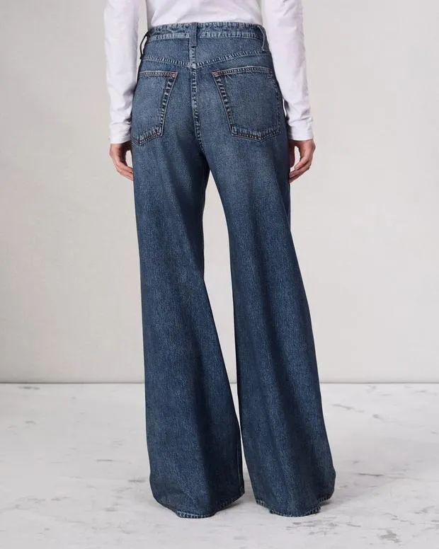 Women Jeans Rag and Bone Miramar Terry Sofie WideLeg Pant Cotton Terry Kimber