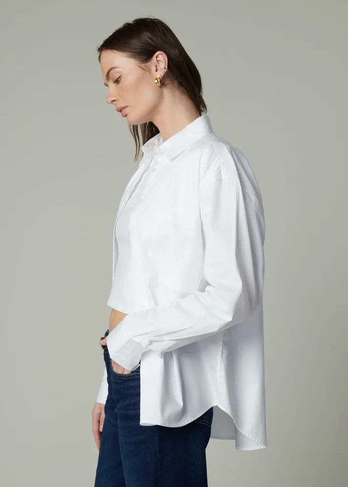 Women Joe8217s Jeans THE BOYFRIEND BUTTON DOWN SHIRT Optic White Tops