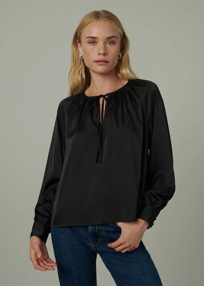 Women Joe8217s Jeans THE EVERDAY BLOUSE Black Tops