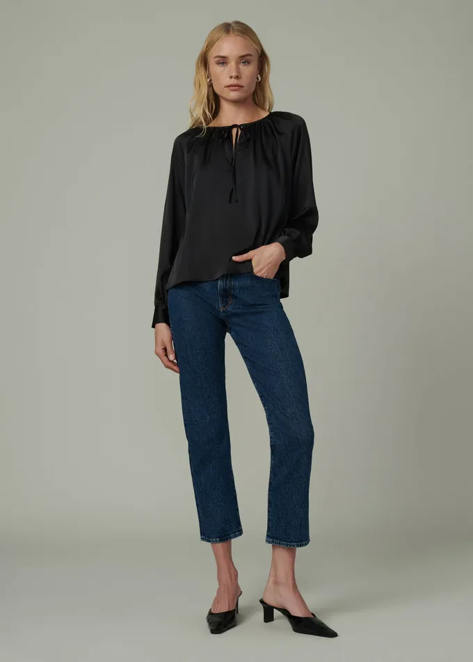 Women Joe8217s Jeans THE EVERDAY BLOUSE Black Tops