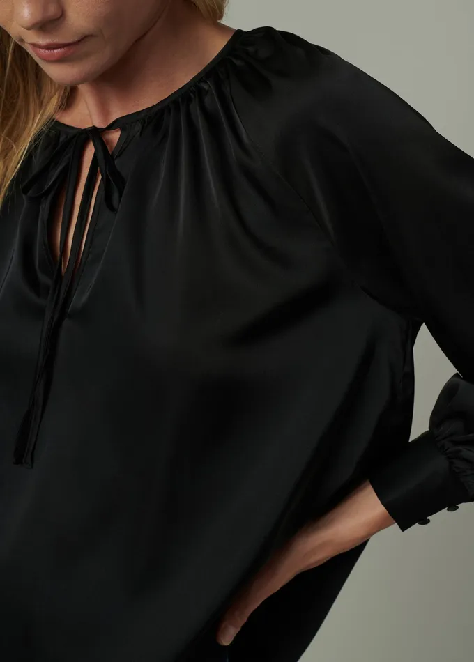 Women Joe8217s Jeans THE EVERDAY BLOUSE Black Tops