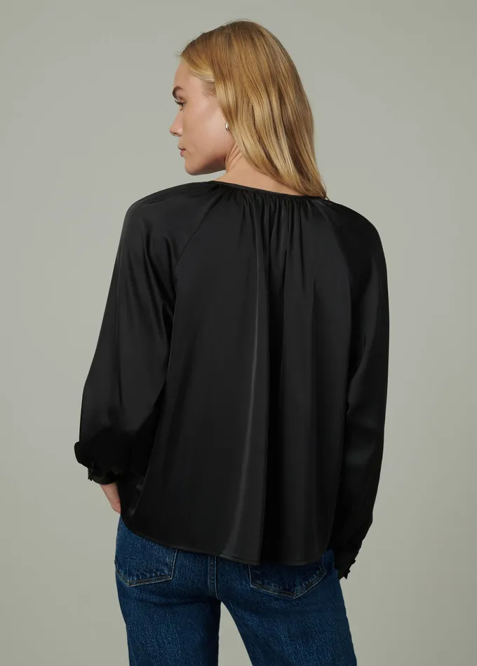 Women Joe8217s Jeans THE EVERDAY BLOUSE Black Tops