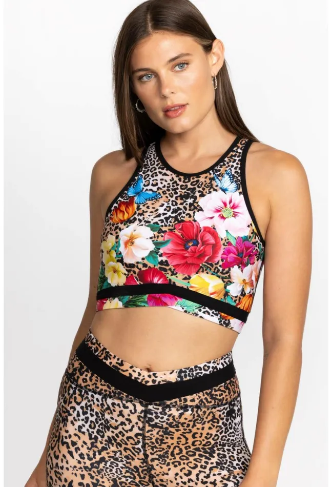 Women Johnny Was Active Bee Active Cross Hem Sports Bra Sandra
