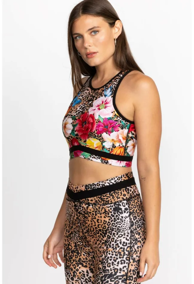 Women Johnny Was Active Bee Active Cross Hem Sports Bra Sandra