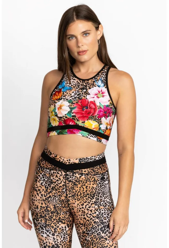 Women Johnny Was Active Bee Active Cross Hem Sports Bra Sandra