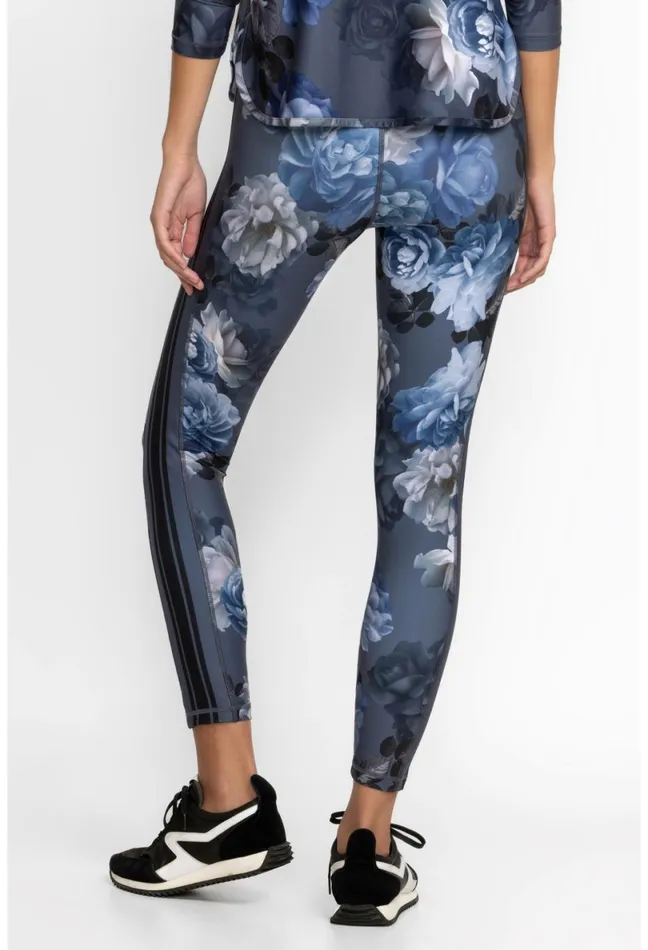 Women Johnny Was Active Grey Peony High Waist Sculpting Legging Grey Peony