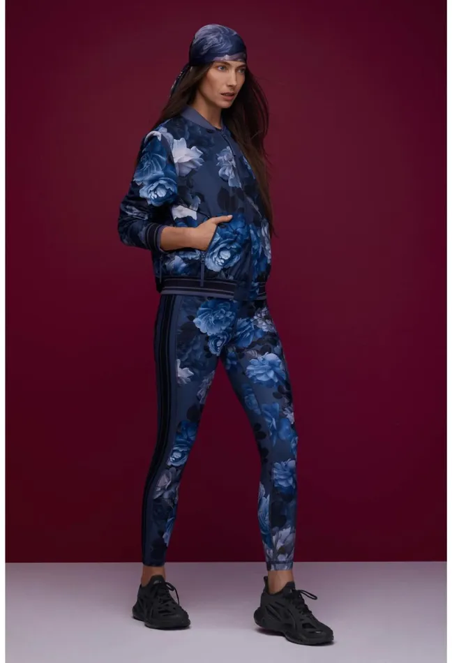Women Johnny Was Active Grey Peony High Waist Sculpting Legging Grey Peony
