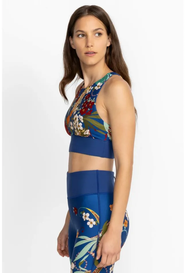 Women Johnny Was Active Teebee High Neck Cutout Sports Bra Teebee