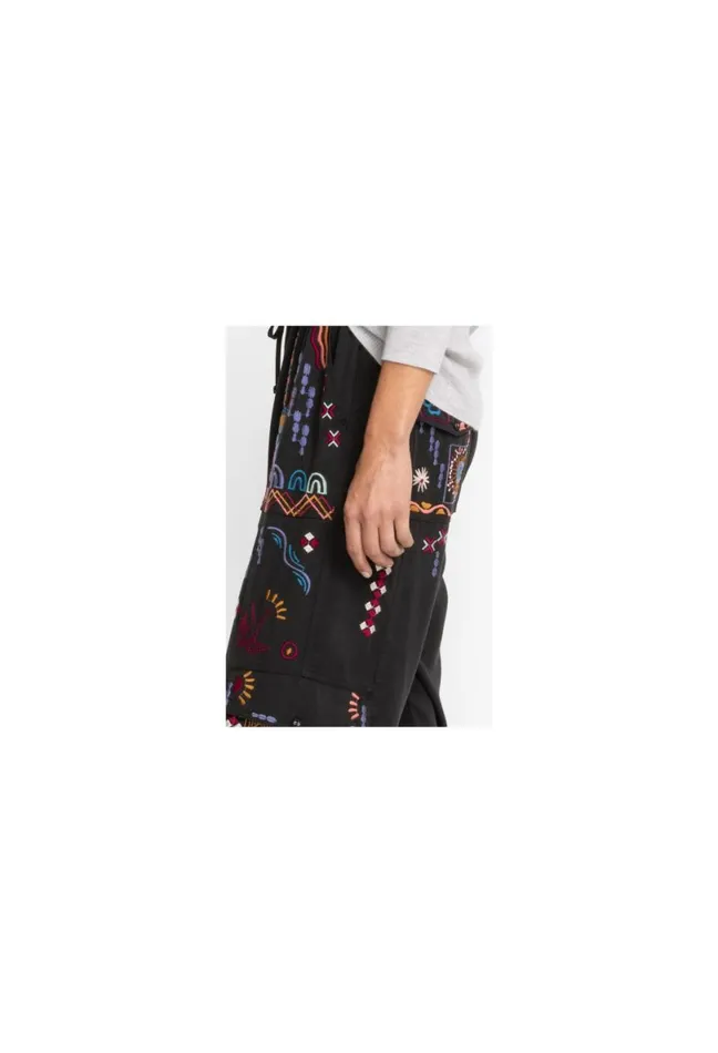 Women Johnny Was Bottoms Campo Drawstring Cargo Pant Black