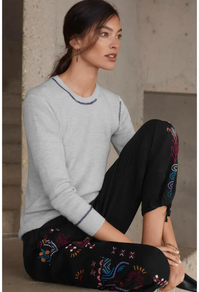 Women Johnny Was Bottoms Campo Drawstring Cargo Pant Black