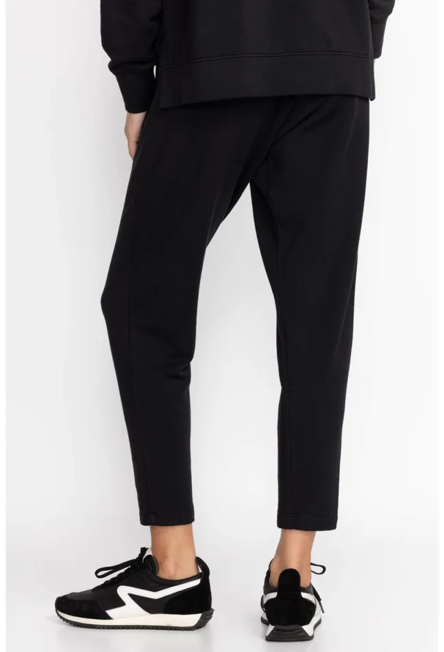 Women Johnny Was Bottoms Fleece Pull On Pant Black Beauty