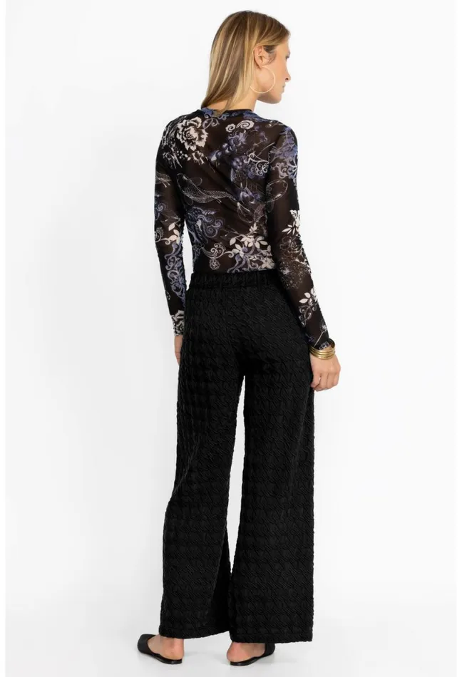 Women Johnny Was Bottoms Hiro Houndstooth Pant Black