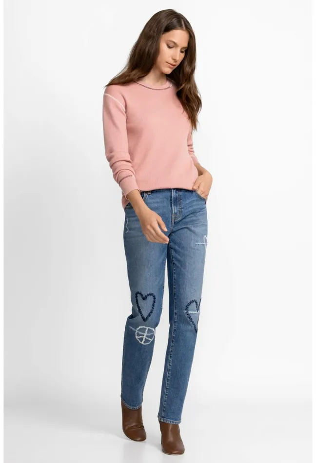 Women Johnny Was Bottoms Woodstock Boyfriend Jean Destroyed Indigo