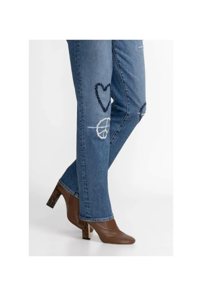 Women Johnny Was Bottoms Woodstock Boyfriend Jean Destroyed Indigo