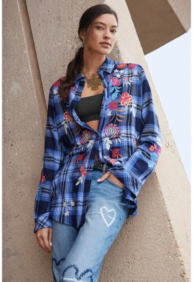 Women Johnny Was Bottoms Woodstock Boyfriend Jean Destroyed Indigo