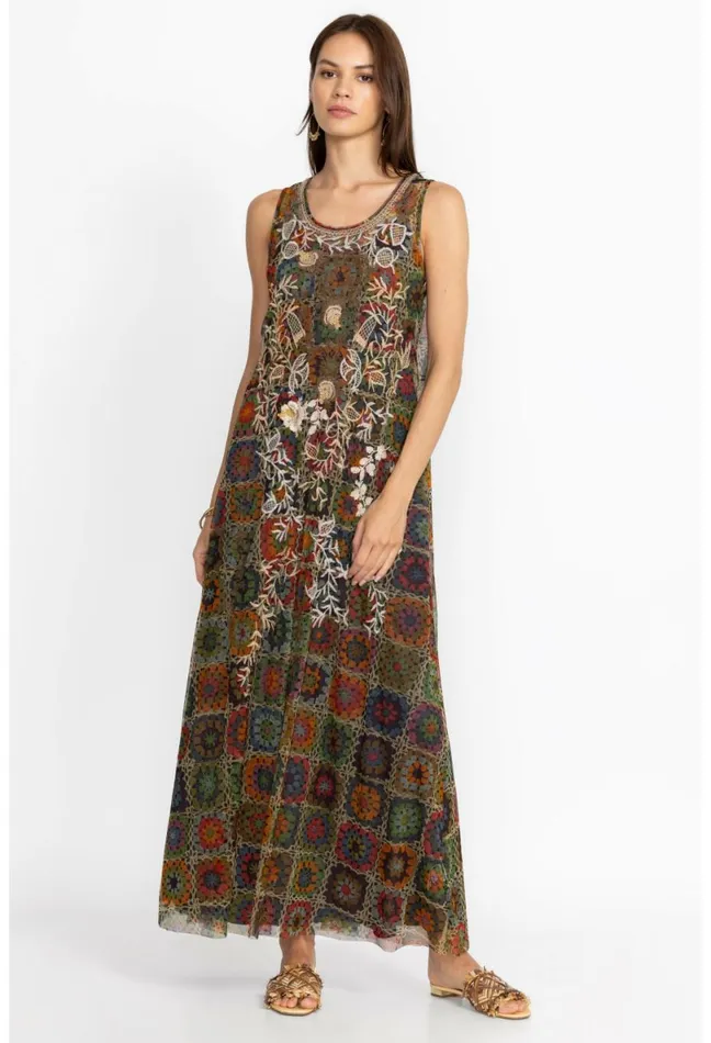 Women Johnny Was Dresses Bitola Mesh Dress Multi