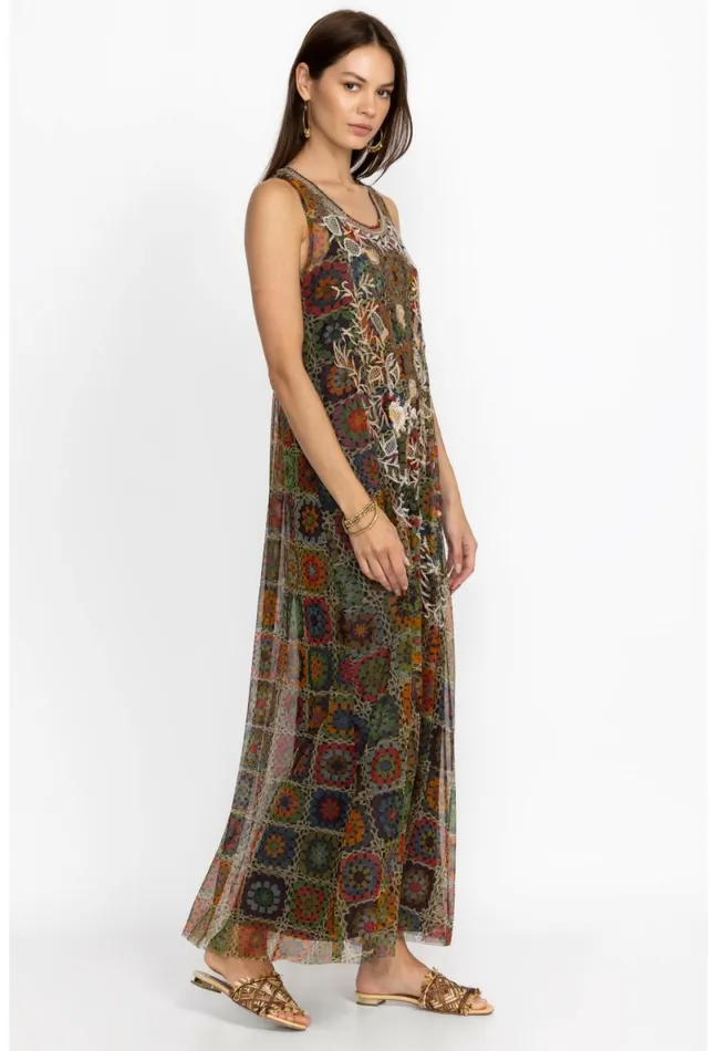 Women Johnny Was Dresses Bitola Mesh Dress Multi