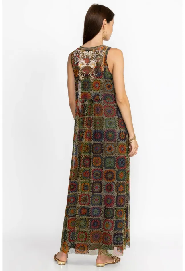 Women Johnny Was Dresses Bitola Mesh Dress Multi